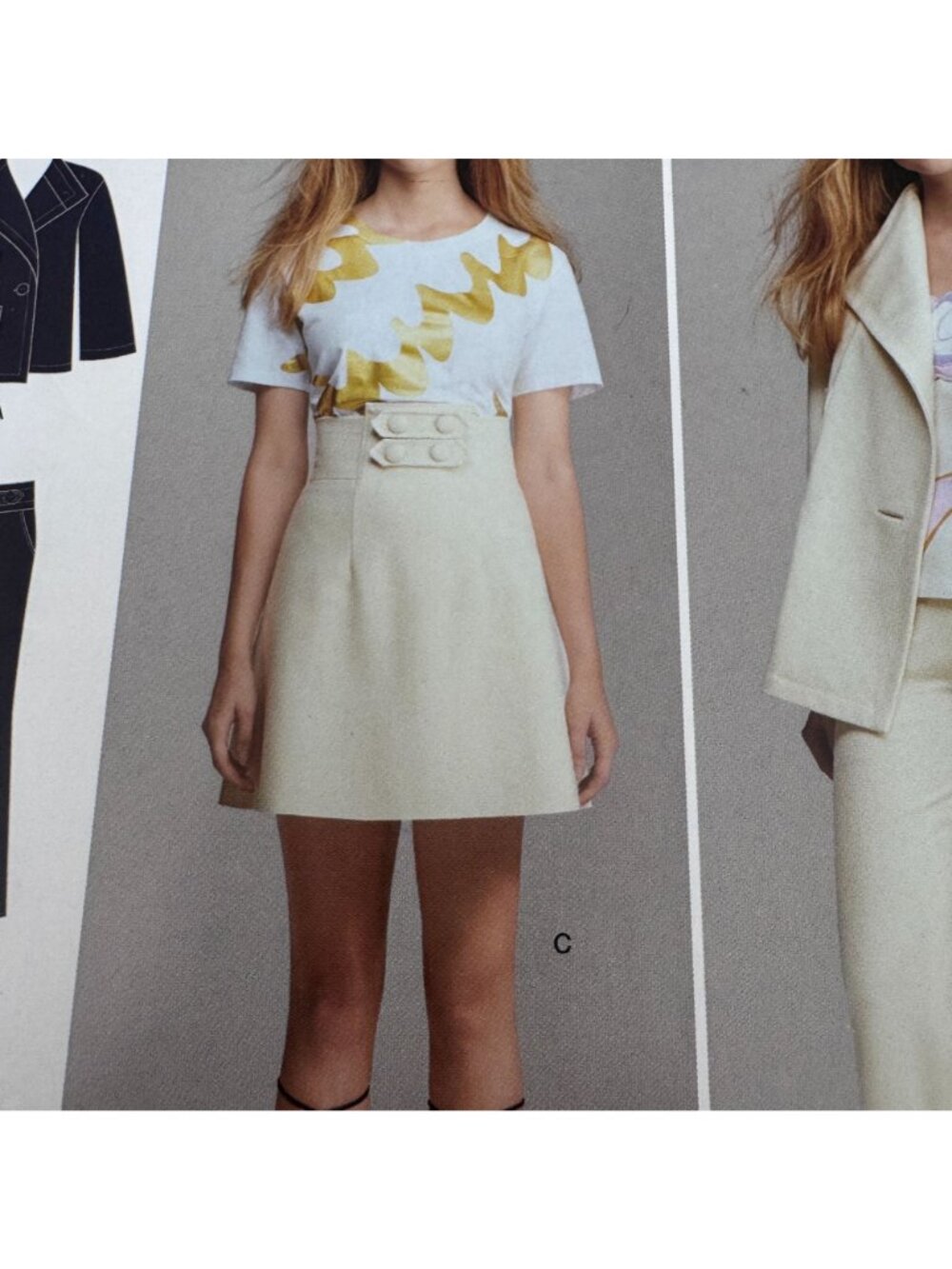 Simplicity Sewing Pattern 8058 Work Suit  Jacket Pants Skirt Modern 12-20 Uncut - Picture 3 of 13